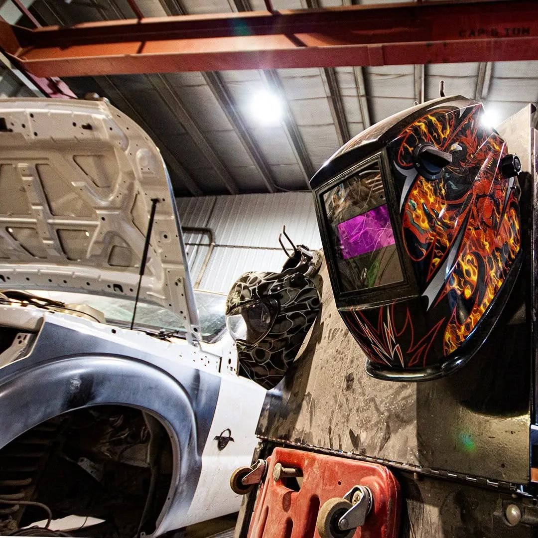 Inside the Paramount Auto Body shop